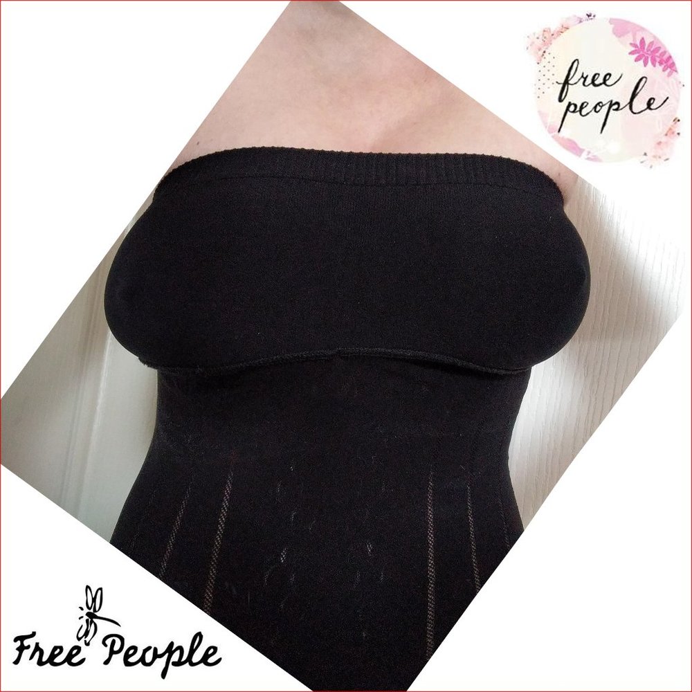 Free People 'Intimately' Black TUBE TOP XS - S